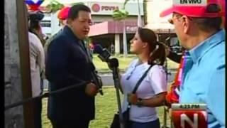 El tú a tú de Chávez y la periodista colombiana de RCN Carmen Andrea Rengifo [upl. by Volin]