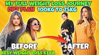 My Full Weight Loss Journey amp Diet Plan 😍 100kg To 75kg Kesy Kam Keya 😮 [upl. by Atnuahs290]