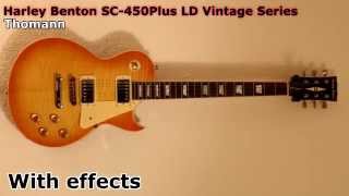 Harley Benton SC 450Plus LD Vintage Series  Sound Test [upl. by Nymsaj]