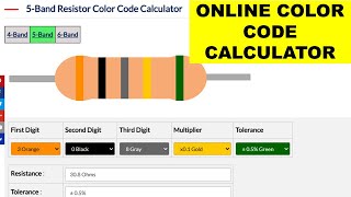 888 how to read 5 band resistor color code using online calculator [upl. by Akimed]