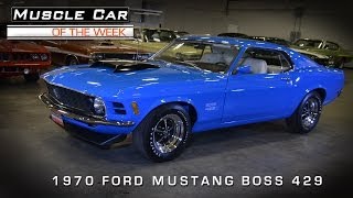 1970 Ford Mustang BOSS 429 Muscle Car Of The Week Video 32 [upl. by Notyalk]