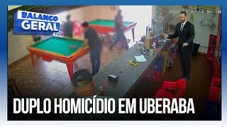 Polícia procura por suspeito de assassinar dois irmãos em um estabelecimento da cidade de Uberaba [upl. by Ailekat]