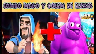 EXCELENTE Combo de MAGO y Golem de ELIXIR en clash ROYALE  🧙‍♂️ [upl. by Venezia976]