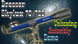 Bresser Skylux 70700 review  Refractor telescope  India [upl. by Ahsieyn741]