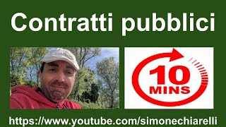 Fast Law Simone Chiarelli spiega tutti i CONTRATTI PUBBLICI appalti in 10 minuti [upl. by Eahsal]