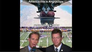 Troy Aikman and Joe Buck MOCK Military quotFlyOversquot [upl. by Gypsy]