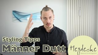 Man Bun  Männer Dutt  Top Knot Styling Anleitung  Dominiks Styling Tipps [upl. by Specht428]