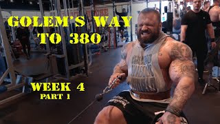 GOLEMS BIGGER BY THE DAY WEEK 4 Part 1 ARMS BACK and CHEST training [upl. by Atirb]