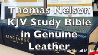 Bible Review The KJV Study Bible from Thomas Nelson in Genuine Leather [upl. by Eitsirhc]