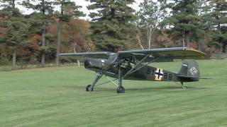 Fieseler Storch takeoff [upl. by Solim]