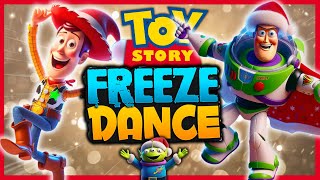 🔴TOY STORY FREEZE DANCE 🎄Christmas Brain Break🎄Just Dance 👉ANDYS COMING 🎄GoNoodle amp FUN Quiz [upl. by Aural]