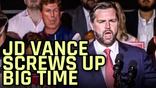 JD Vance Completely BOMBS During His First Solo Rally [upl. by Hafital]