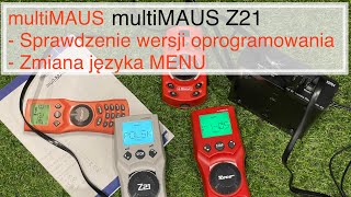 multiMAUS Z21 sprawdzanie wersji oprogramowania  zmiana języka MENU  ROCO [upl. by Auvil]