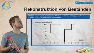 Integralrechnung  Rekonstruktion von Beständen  StrandMathe  Oberstufe ★ Wissen [upl. by Eicak]