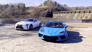 My LC 500 vs C8 Corvette featuring AmericanMuscleHD [upl. by Norvell156]