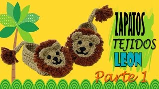 Zapatitos de león tejidos a crochet  parte 12 [upl. by Akihdar367]