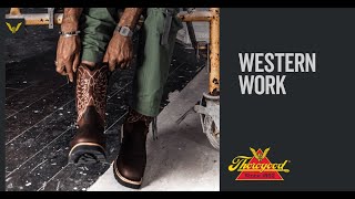 Work Western Square Toe Boots [upl. by Aicsila156]