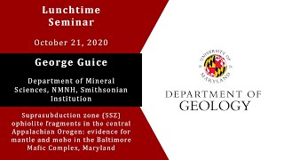 George Guice  Department of Mineral Sciences NMNH Smithsonian Institution  10212020 [upl. by Ernie]