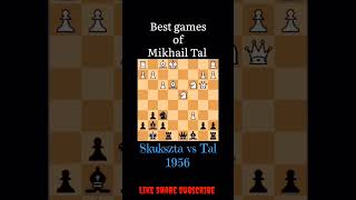 👌 😱 games of Mikhail Tal shorts ytshorts chess ches [upl. by Talyah890]