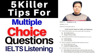 5 KILLER TIPS On IELTS Listening Multiple Choice Questions By Asad Yaqub [upl. by Michaele]