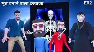 भूत बनाने वाला दरवाजा E02  Entry of Wizard  horror comedy cartoon Jai billa official [upl. by Gardner941]