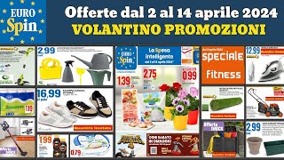 volantino EUROSPIN dal 2 al 14 aprile 2024 ✅ Speciale fitness 🔥 Mobili da Giardino e Accessori [upl. by Chloette]