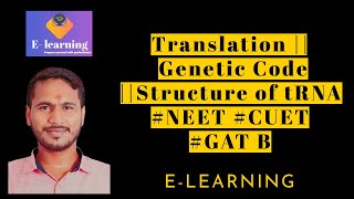 Translation  Genetic Code  tRNA structure  Ribosome [upl. by Imelda520]