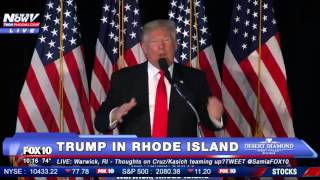 FULL Trump Rally in Rhode Island  First Event Since CruzKasich Strategy Announced  FNN [upl. by Annadal]