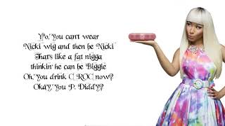 Nicki Minaj  Ganja Burn Lyrics [upl. by Em615]