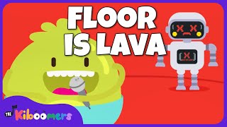 Floor Is Lava Song  THE KIBOOMERS Preschool Songs  Freeze Dance [upl. by Naired]