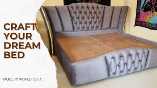 How to make an upholstered headboardavi [upl. by Okoy]