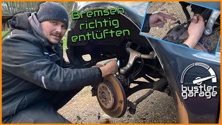 Bremsleitung schnell ersetzen  Bremsschlauch tauschen  Bremse richtig entlüften  DIY [upl. by Ilyak102]