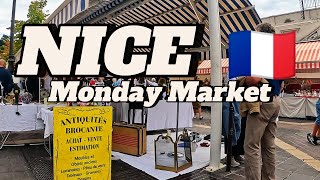 NICE MARKET 🇫🇷 NICE MONDAY BROCANTE FLEA MARKET 4K 300924 PLEASE LIKE 👍🏻 amp SUBSCRIBE 👍🏻 🔔❤️ [upl. by Mallen]