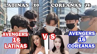 LATINAS VS COREANAS SUSCRIPTORAS FESTIVAL UNIVERSAL [upl. by Amalle]