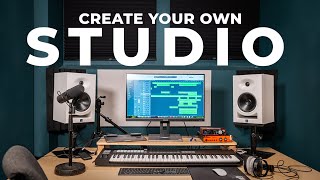 HOW TO SET UP A HOME STUDIO  A BEGINNERS GUIDE TO GET STARTED IN 2024 [upl. by Ahsienyt]