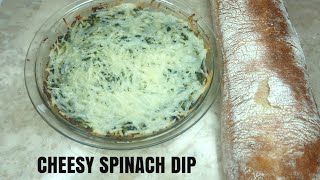 Easy Appetizer Cheesy Spinach Dip Vegan [upl. by Guido]