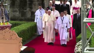 Pope Francis arrives in UST [upl. by Horter]