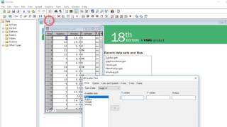 Displaying data in graphs on Genstat 18th edition [upl. by Nonnerb]