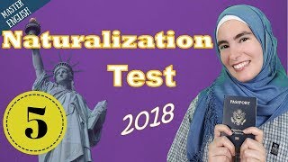 أين يقع تمثال الحرية؟ US Naturalization Test 5 2018 [upl. by Bray789]