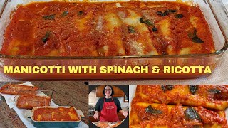 Manicotti made with Ricotta and Spinach [upl. by Wolcott]