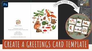 How To Create A Greetings card Template Using Photoshop Easy Photoshop Tutorial [upl. by Iverson23]