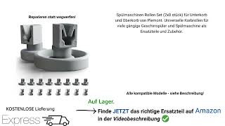 Spülmaschinen Rollen Geschirrspüler wechseln Unterkorb Oberkorb Rollen tauschen div Modelle [upl. by Rudd]