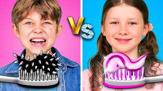 Good Kid vs Bad Kid  Genius Babysitting Hacks Epic Parenting Ideas [upl. by Katonah246]