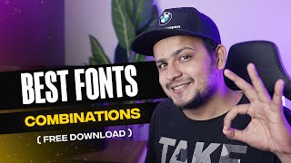 BEST FONT COMBINATIONS for Graphic Designer Free Download [upl. by Conal]