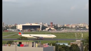 US Bangla Taking off from Hazrat Shahjalal Airport  Plane spotter videos airlines airlinervideos [upl. by Hashim]