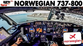 Norwegian 737800 ❄️Arctic Cockpit Adventure to Svalbard🇳🇴 [upl. by Morven]