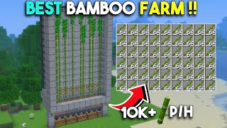 BAMBOO FARM IN MINECRAFT BEDROCK 119120MCPEX BOXNINTENDO SWITCHPS4WINDOWS 10 [upl. by Subak622]