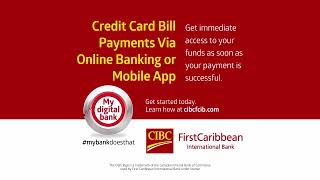 Credit Card Payment Options  CIBC FirstCaribbean [upl. by Odiug]