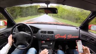 Nissan 200sx S14aS13 drifts tandem on streets and nürburgring [upl. by Adnorehs]