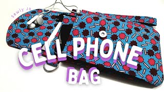 How to Make a PHONE WRISTLET  DIY CROSSBODY CELL PHONE BAG👜 [upl. by North]